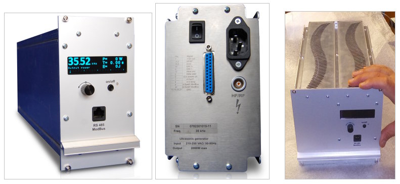 SONOWELD GENERATORs - ULTRASONIC GENERATORS FOR INDUSTRIAL APPLICATIONS - PLUG-and-PLAY ULTRASONIC POWER SUPPLIES - Fixed frequency-tracking generators (2kW and 4kW)